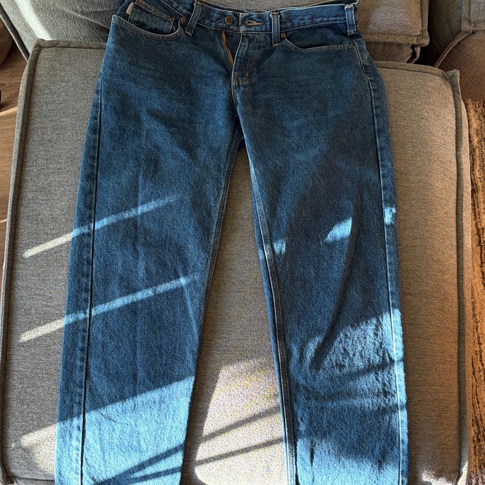 Carhartt Men's Dark Blue Relaxed fit jeans